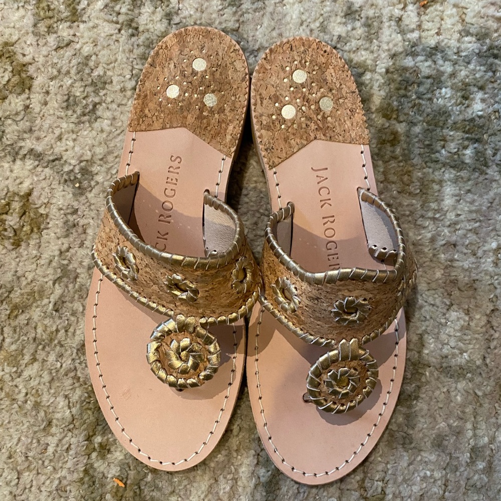 JACK ROGER- cork & gold